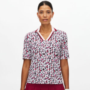 Röhnisch Essential Poloshirt Leo Pink/Beet