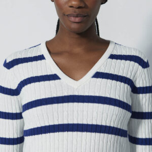 Daily Sports Stripe Madelene Pullover Power Blue – Bild 4