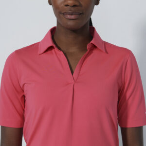 Daily Sports Bella Birdie 1/2 Sl Poloshirt Intense Coral – Bild 2