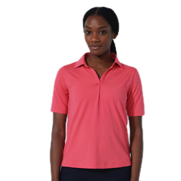 Daily Sports Bella Birdie 1/2 Sl Poloshirt Intense Coral