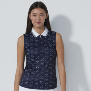 Daily Sports Clubs Sleeveless Poloshirt Navy – Bild 2