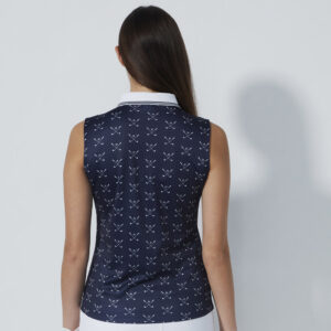 Daily Sports Clubs Sleeveless Poloshirt Navy – Bild 6