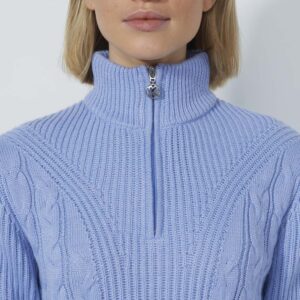 Daily Sports Cable LS Pullover Lined Blue Heron - Afbeelding 3