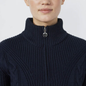 Daily Sports Cable LS Pullover Lined Navy - Afbeelding 3