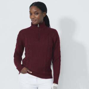 Daily Sports Cable LS Pullover Lined Winery