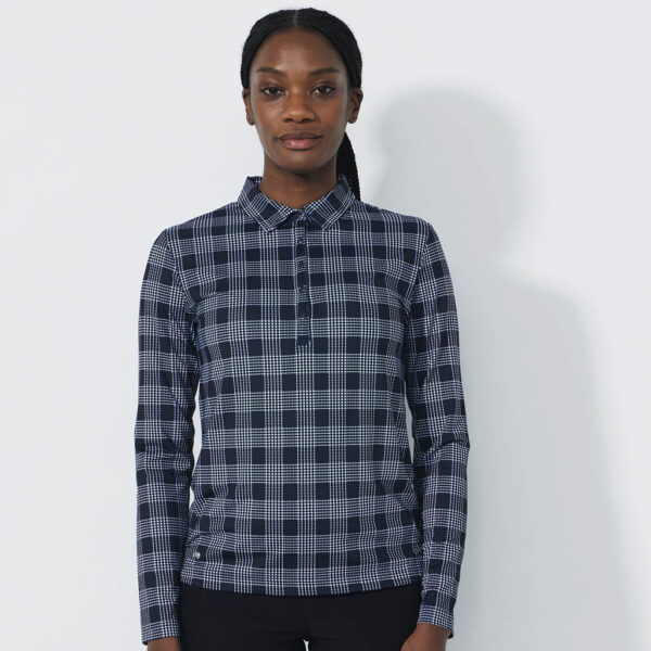 Daily Sports Checked Longsleeve Poloshirt