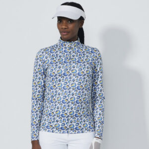 Daily Sports Print Peached Half Neck Water Leo