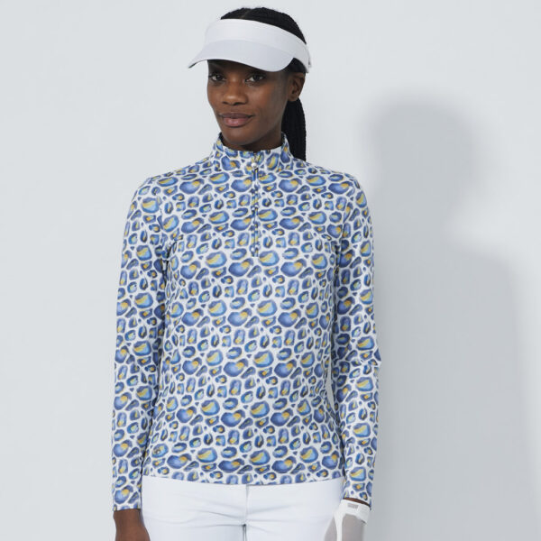 Daily Sports Print Peached Half Neck Water Leo