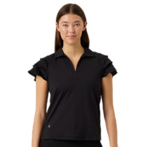 Daily Sports Frill Cap Sl Shirt Black