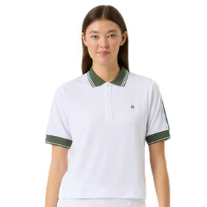 Daily Sports Cropped 1/2 Sl Poloshirt White