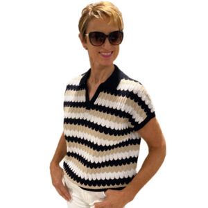 Daily Sports Zig Zag Cap S Top Black