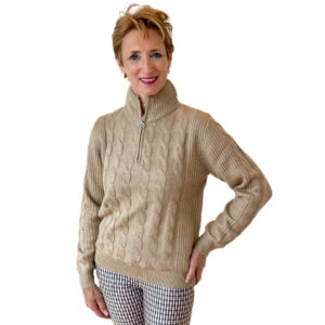 Daily Sports Cable LS Pullover Lined Bark