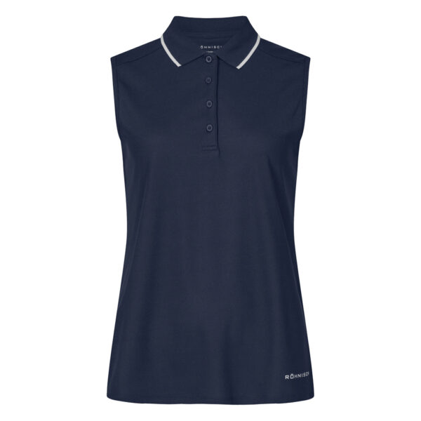Röhnisch Miriam Mouwloos Poloshirt Navy