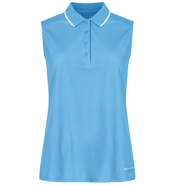 Röhnisch Miriam Sleeveless Poloshirt Pacific Coast