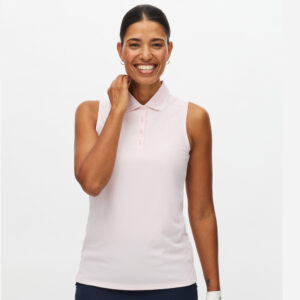 Röhnisch Miriam Sleeveless Poloshirt Cradle Pink