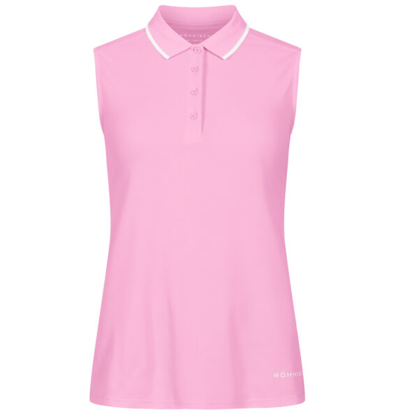 Röhnisch Miriam Sleeveless Poloshirt Fuchsia Pink