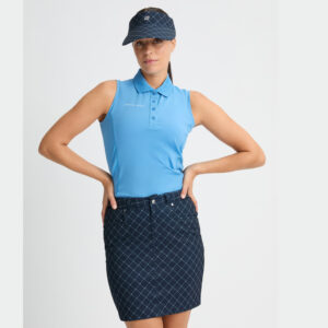 Röhnisch Chie Comfort Skort Micro R-Check Navy – Bild 3