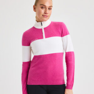 Rohnisch Kora Knitted Half Zip Rose – Bild 2