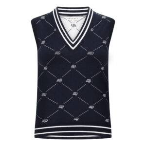 Röhnisch R Logo Vest Check Navy