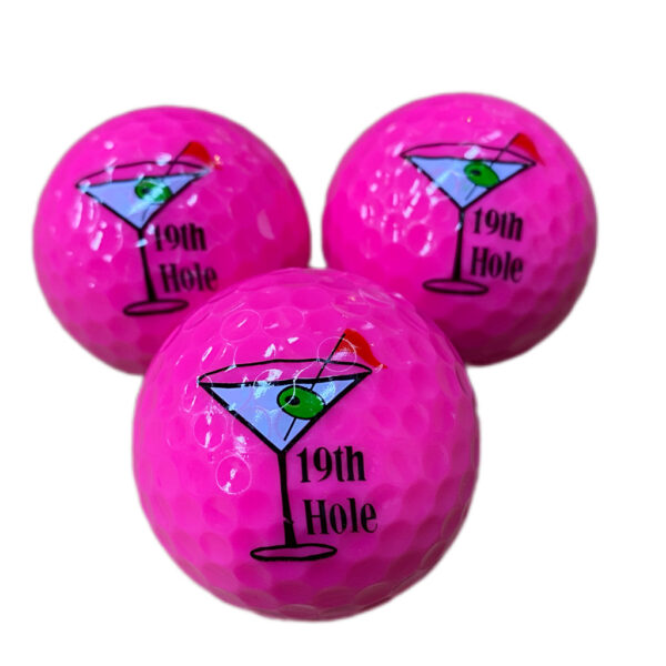 19th Hole Magenta Golfballen 3-pack