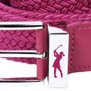 Hot Pink Stretch Golf Belt Lady Golfer - Afbeelding 3