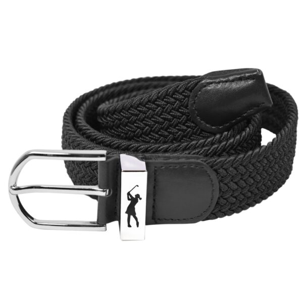 Black Stretch Golf Belt Lady Golfer
