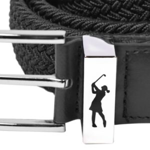 Black Stretch Golf Belt Lady Golfer - Afbeelding 3