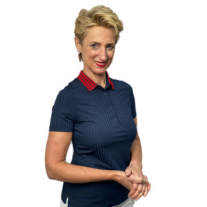 Cross Sportswear Rib Poloshirt Navy - Afbeelding 2