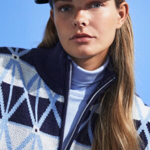 Daily Sports Argyle Half Neck Pullover Lined Navy – Bild 2