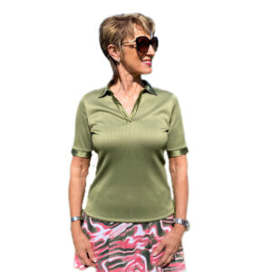 Abacus Slaley Halfsleeve Polo Linden Groen - Afbeelding 4