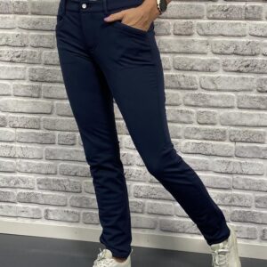 Alberto Jana Cosy Jersey Check WR Navy - Afbeelding 2
