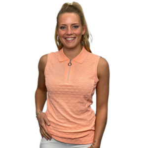 Luhta Ilmoila Mouwloos Poloshirt Zalm