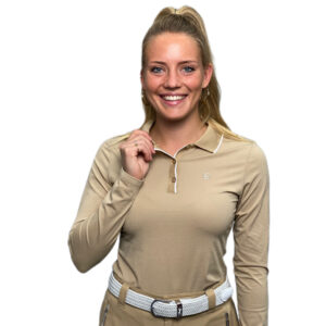 Luhta Hartikkala Polo Longsleeve Camel - Afbeelding 2