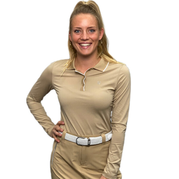 Luhta Hartikkala Polo Longsleeve Camel