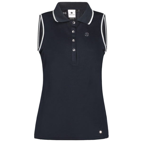Luhta Kivisaari Mouwloos Poloshirt Navy