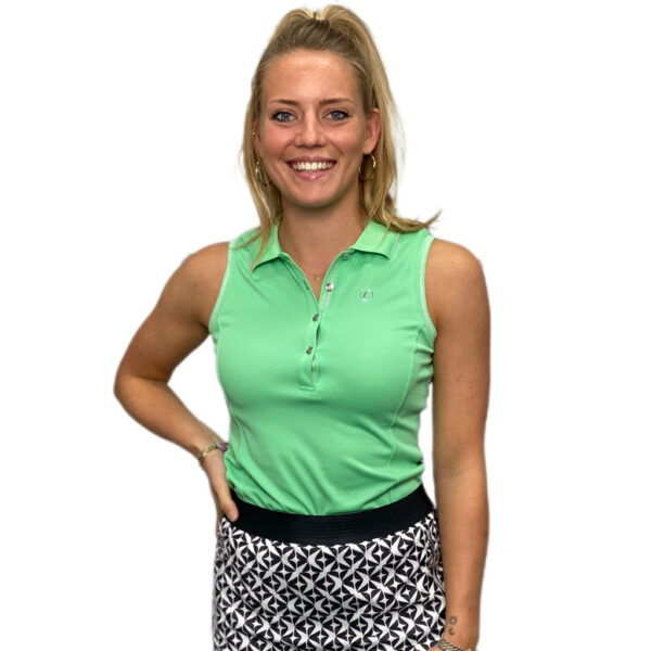 Luhta Kivisaari Mouwloos Poloshirt Groen