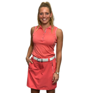 Luhta Kivisaari Mouwloos Poloshirt Koraal Rood - Afbeelding 3