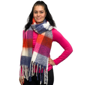 Luhta Naanjoki Shawl Dark Blue