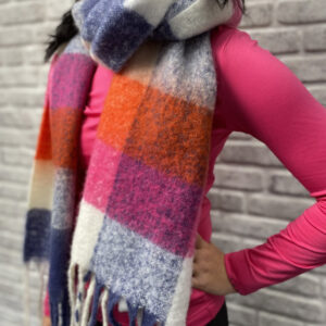 Luhta Naanjoki Shawl Dark Blue - Afbeelding 2