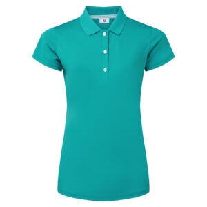 FootJoy Pique Dames Poloshirt Tile Blue Logo DGC
