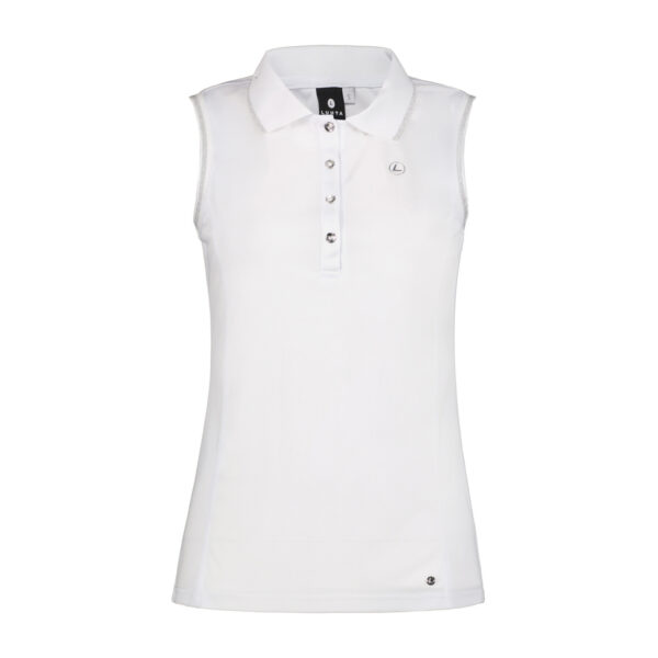 Luhta Kivisaari Mouwloos Poloshirt Wit