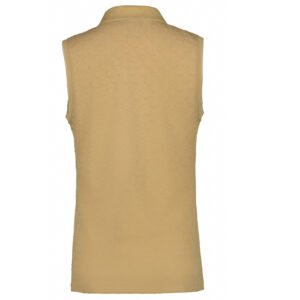Luhta Ilmoila Mouwloos Poloshirt Camel - Afbeelding 2