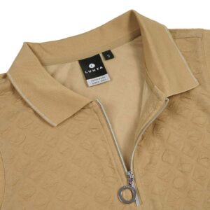 Luhta Ilmoila Mouwloos Poloshirt Camel - Afbeelding 3