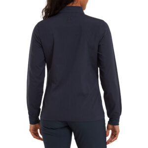 FootJoy Dames Full-Zip Wind Jacket Navy Logo DGC - Afbeelding 3