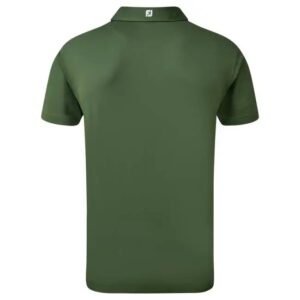 FootJoy Pique Solid Heren Poloshirt Olive Logo DGC - Afbeelding 2