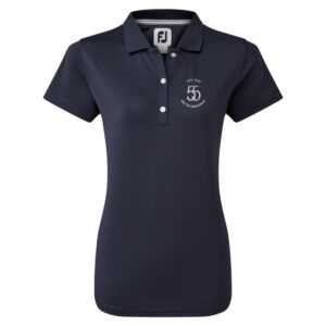 FootJoy Pique Dames Poloshirt Navy Logo DGC