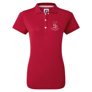 FootJoy Pique Dames Poloshirt Red Logo DGC
