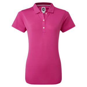 FootJoy Pique Dames Poloshirt Pink Logo DGC