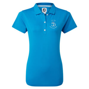 Footjoy Pique Dames Poloshirt Cobalt Logo DGC