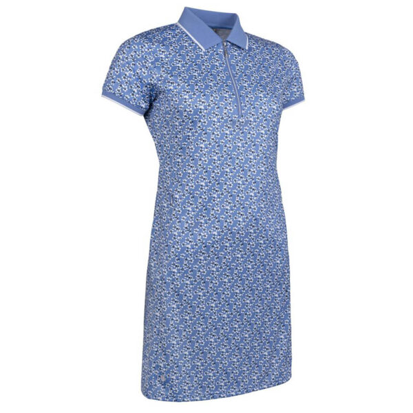 Glenmuir Victoria Printed Golf Dress Light Blue Flowers